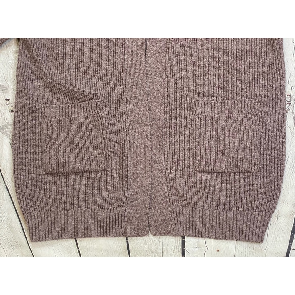 Debut Open Front Ribbed Knit Cardigan - Picture 9 of 13